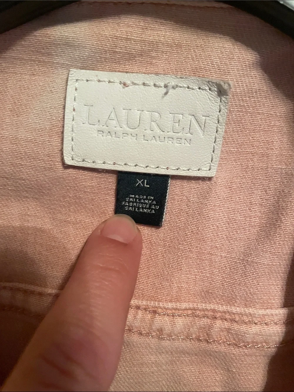 Ralph Lauren Blush Pink Denim Jacket - Picture 2 of 8